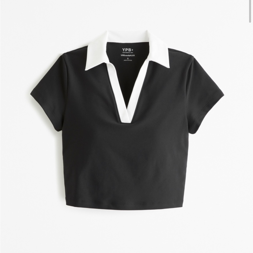 NWT Abercrombie YPB sculptLUX Polo Tee